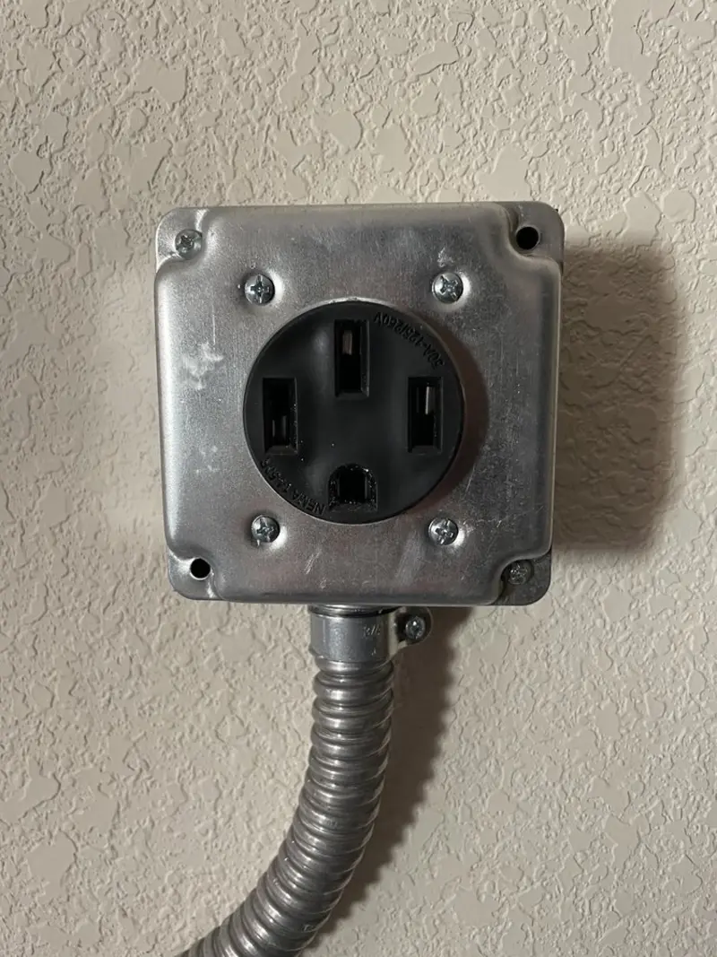 NEMA 14-50 outlet installed for Electrical Panel Upgrade in Raymore